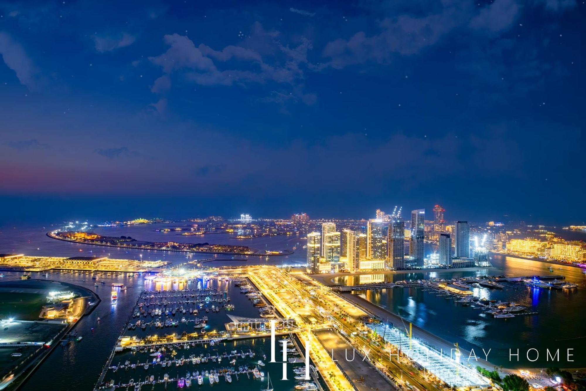 Lux - Lavish Suite With Full Palm Jumeirah View 1 دبي المظهر الخارجي الصورة