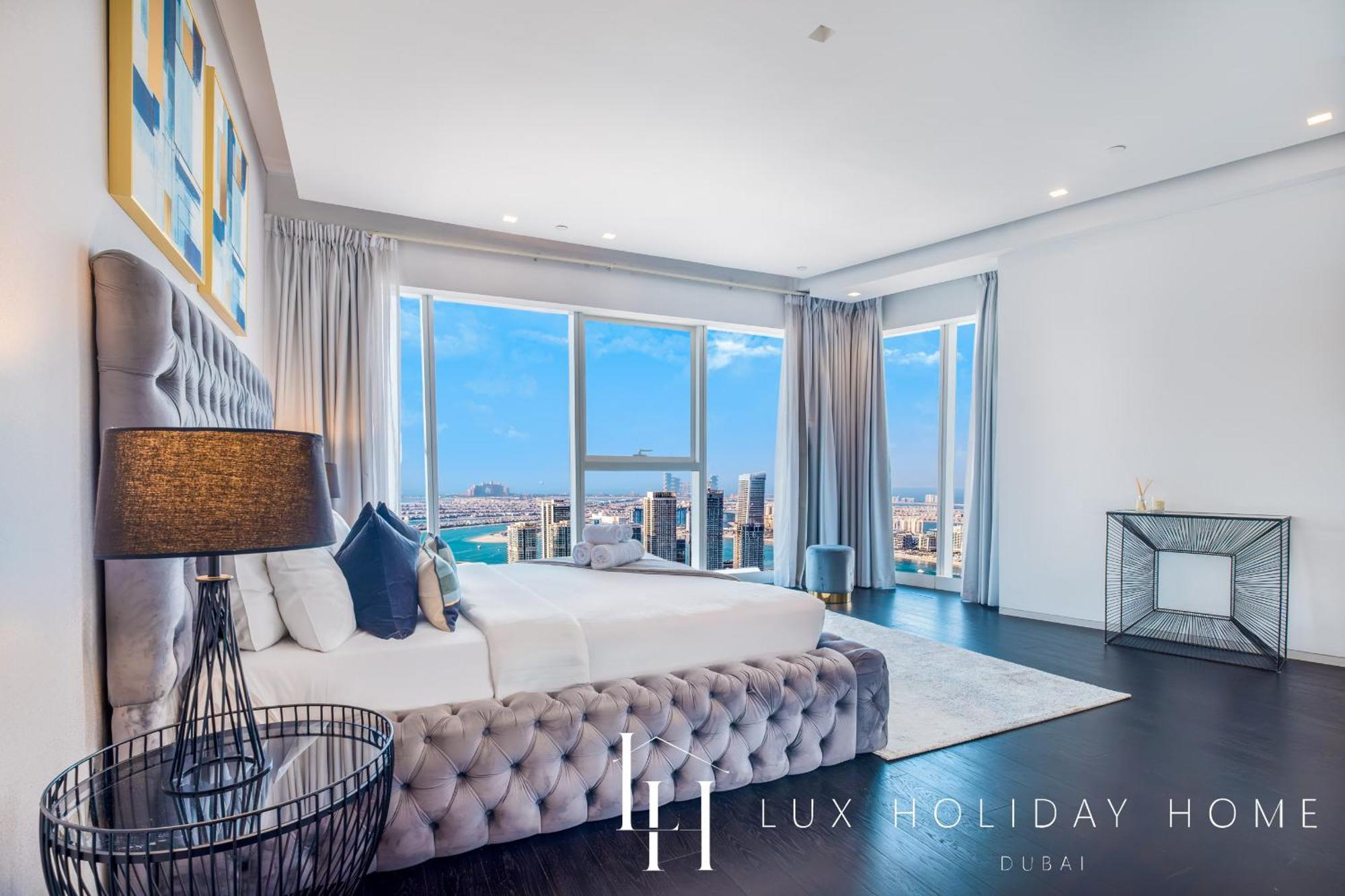 Lux - Lavish Suite With Full Palm Jumeirah View 1 دبي المظهر الخارجي الصورة
