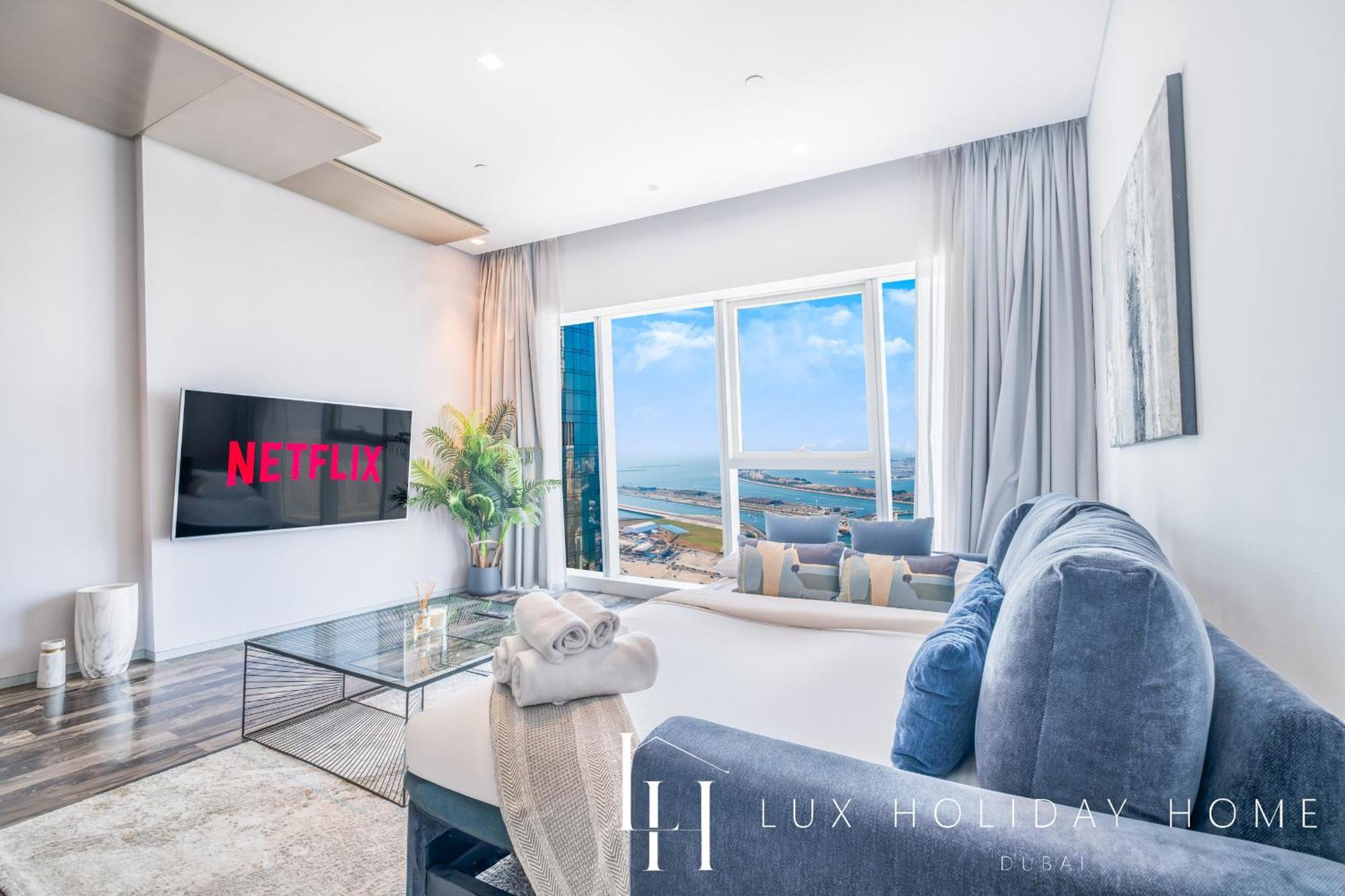 Lux - Lavish Suite With Full Palm Jumeirah View 1 دبي المظهر الخارجي الصورة
