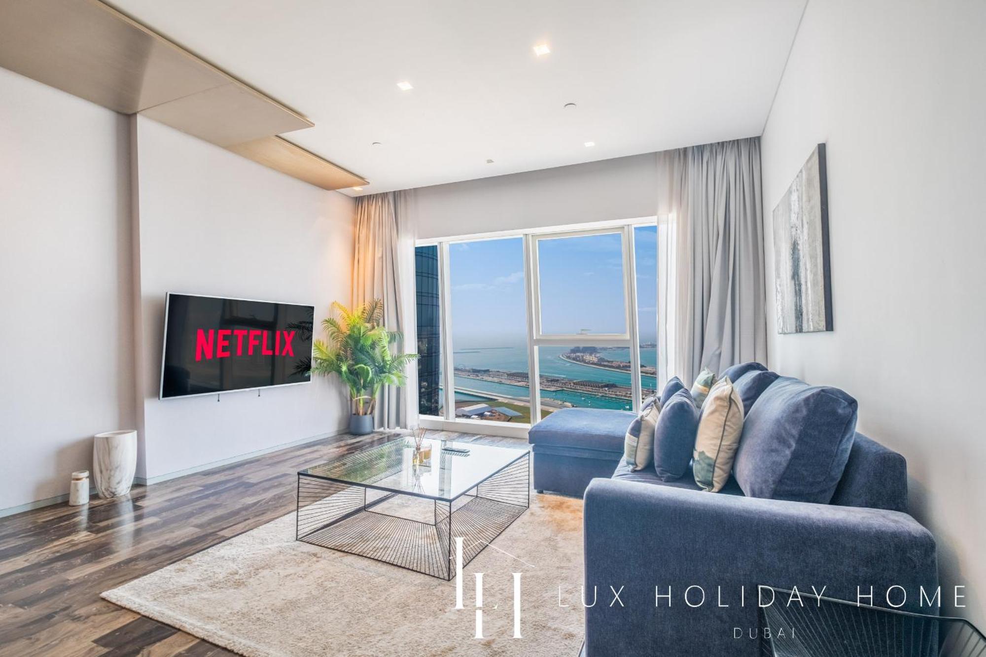 Lux - Lavish Suite With Full Palm Jumeirah View 1 دبي المظهر الخارجي الصورة