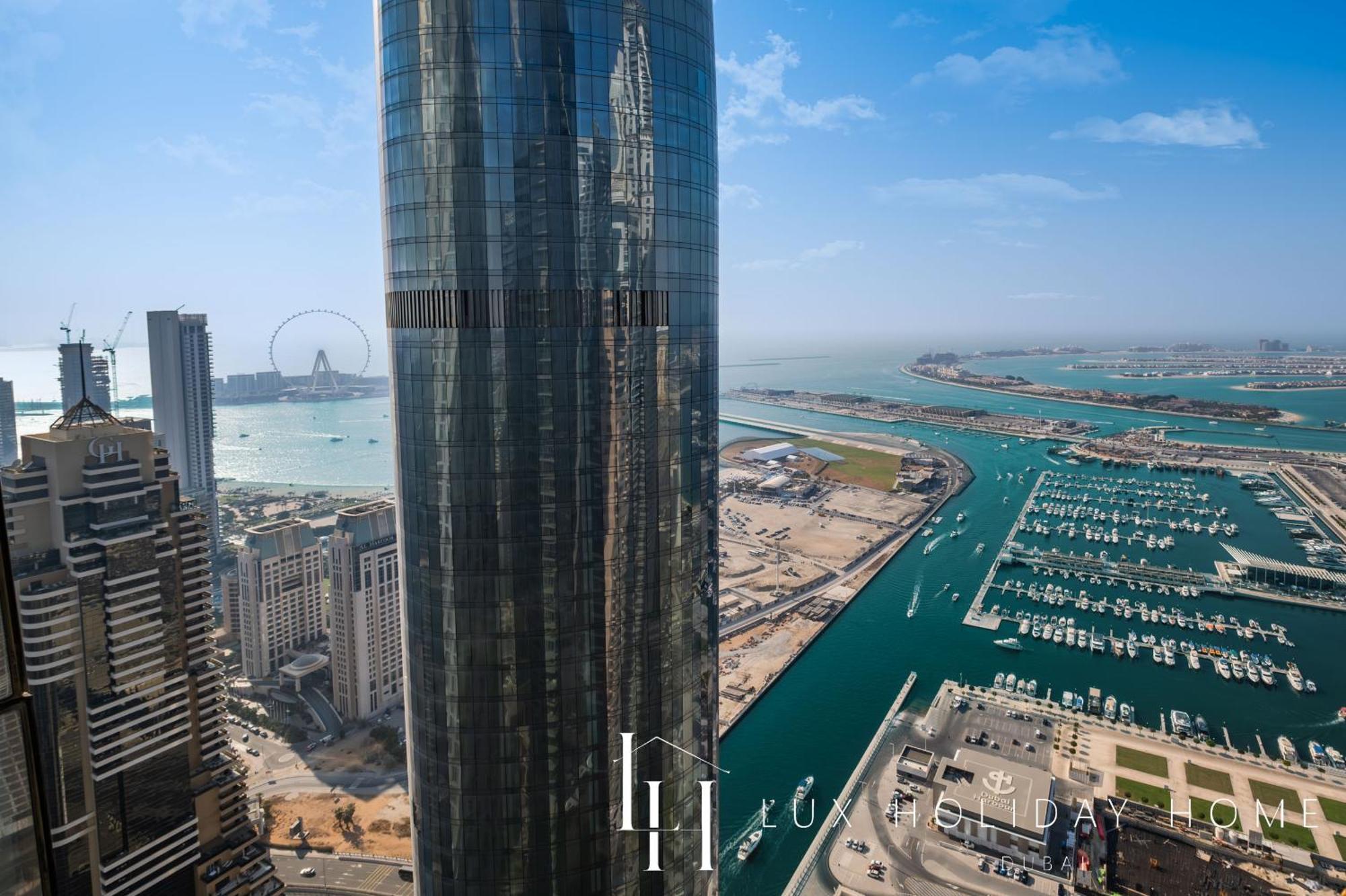 Lux - Lavish Suite With Full Palm Jumeirah View 1 دبي المظهر الخارجي الصورة