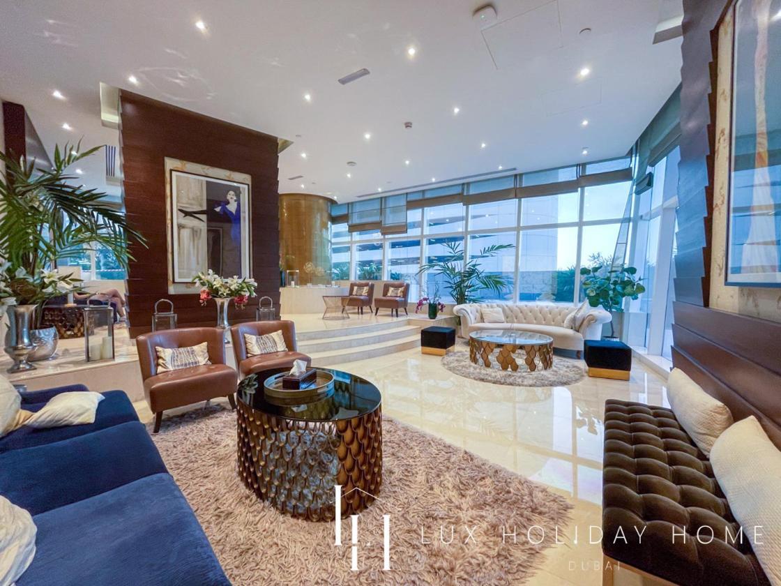 Lux - Lavish Suite With Full Palm Jumeirah View 1 دبي المظهر الخارجي الصورة